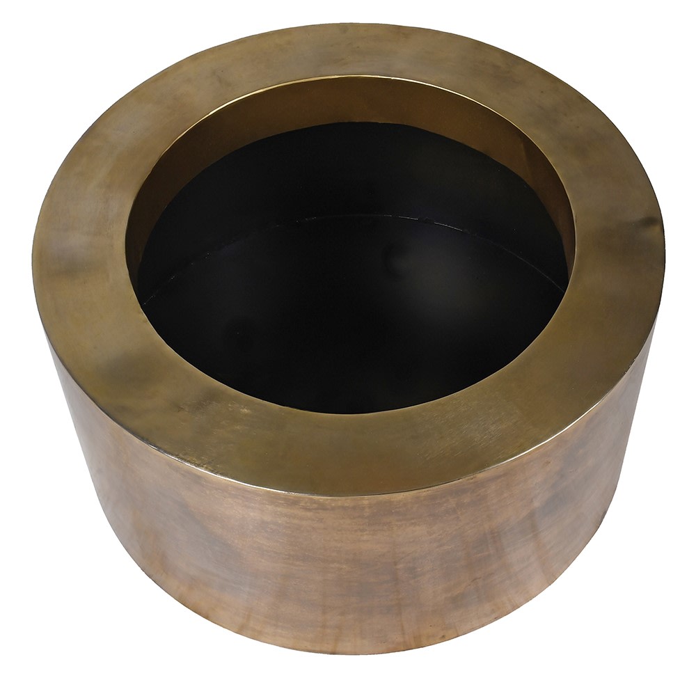 &nbsp;We have a few ultimate items, and this is the ultimate brass planter, a very large round brass pot, perfect for a statement plant.&nbsp; The absolute height of style, any plant would be proud to rest in such a stunning piece.&nbsp; &nbsp;70 cm round and 37 cm high, this is a planter that would not go unnoticed in the most stylish and contemporary of interiors.&nbsp; &nbsp;In an entryway or foyer, a kitchen, for the most precious plants in your living room - the ultimate in sleek, minimalist glamour.