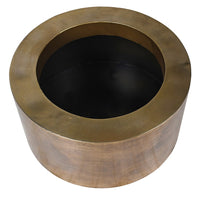 &nbsp;We have a few ultimate items, and this is the ultimate brass planter, a very large round brass pot, perfect for a statement plant.&nbsp; The absolute height of style, any plant would be proud to rest in such a stunning piece.&nbsp; &nbsp;70 cm round and 37 cm high, this is a planter that would not go unnoticed in the most stylish and contemporary of interiors.&nbsp; &nbsp;In an entryway or foyer, a kitchen, for the most precious plants in your living room - the ultimate in sleek, minimalist glamour.