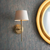 Brushed Gold Classic Wall Light Irovy Shade H: 47.5 cm