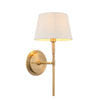 Brushed Gold Classic Wall Light Irovy Shade H: 47.5 cm