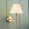 Classic Curved Brass Wall Light 46 cm