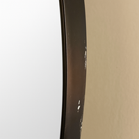 Black Oval Mirror - 100 x 66 cm - CLEARANCE