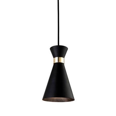 Conical metal pendant
Available in three colours: