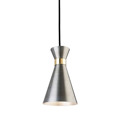 Conical metal pendant
Available in three colours: