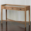 Curved Oak Console Table 120 cm