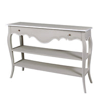 Console Table With Shelves 125cm