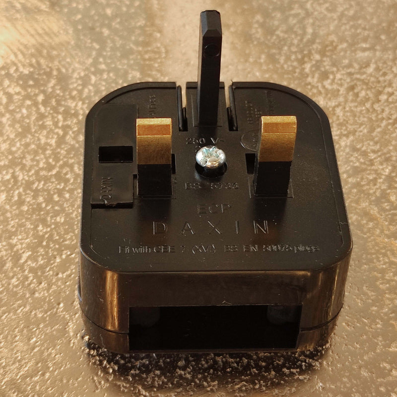 Five Black Converter Plugs