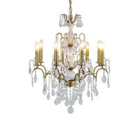 Crystal Chandelier French 8 Arm Gold