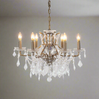 Crystal Chandelier 6 Arm Gold - 64cm