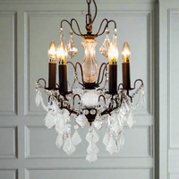 Crystal Chandelier French Bronze 40 cm