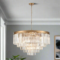 Crystal Prism Chandelier Five Tier Chandelier