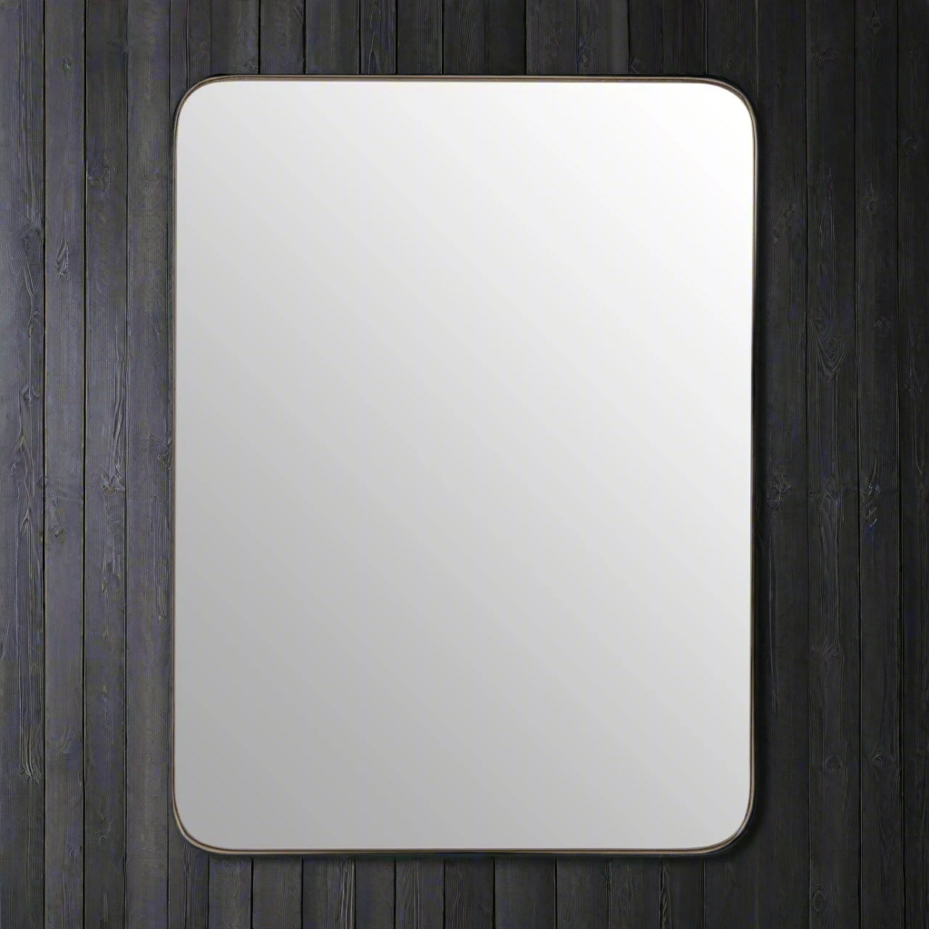Silver wood framed mirror, the minimal frame stands proud from the glass adding to the high end feel of this contemporary mirror.&nbsp; Can be hung vertically or horizontally.