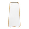 Curved Gold Metal Frame Mirror 122 cm