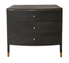 Dark Grey Wooden Chest Of Drawers 90 cm