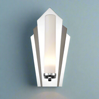 Glass Art Deco Style Wall Light H: 30 cm