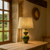 Shaped Green Lamp & Shade