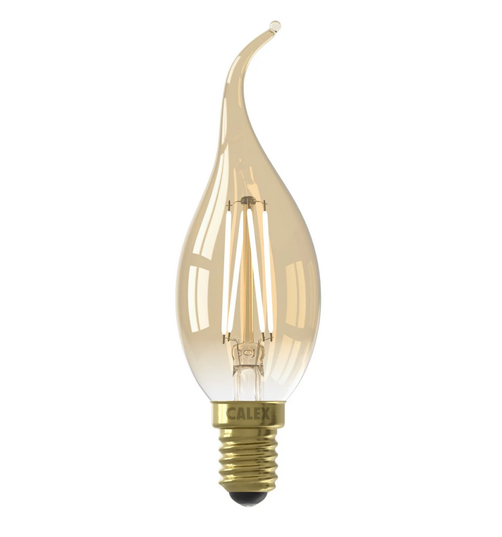 Dimmable LED Candle Tip Filament Bulb - E14 (Tinted) 3.5w 12cm