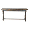 Distressed Blue Wooden Console 180 cm