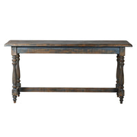 Distressed Blue Wooden Console 180 cm