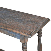 Distressed Blue Wooden Console 180 cm