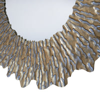 Distressed Gold Sun Mirror 74 cm