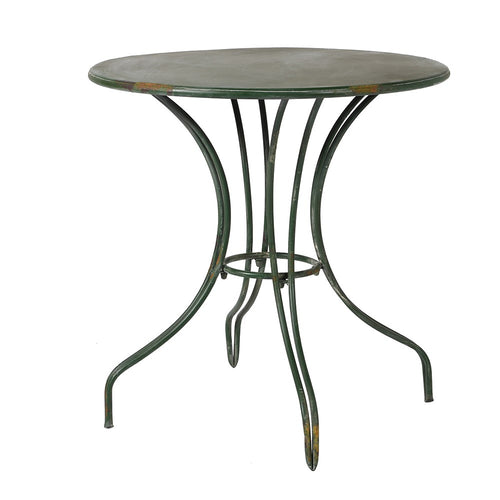 Distressed Metal Garden Table 72cm