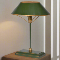 Green & Gold Desk Lamp 42 cm