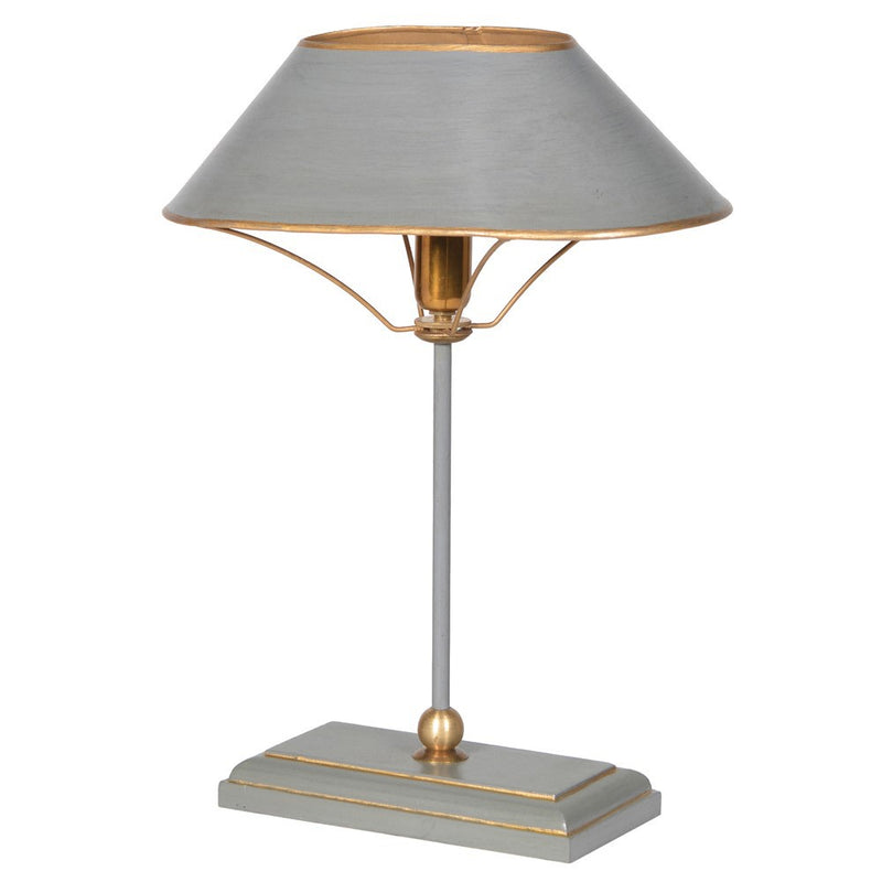 Grey & Gold Desk Lamp 42 cm