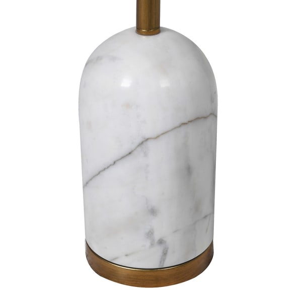 Marble base detail of the floor lamp