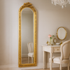 Tall Ornate Giltwood Arched Mirror