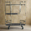 Drinks Trolley - Silver Metal - 80cm