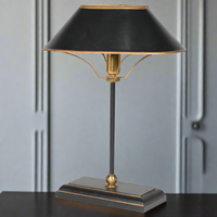 Black & Gilt 'Bank' Lamp 42 cm