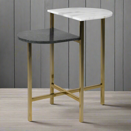 Dual Marble Table 60 cm