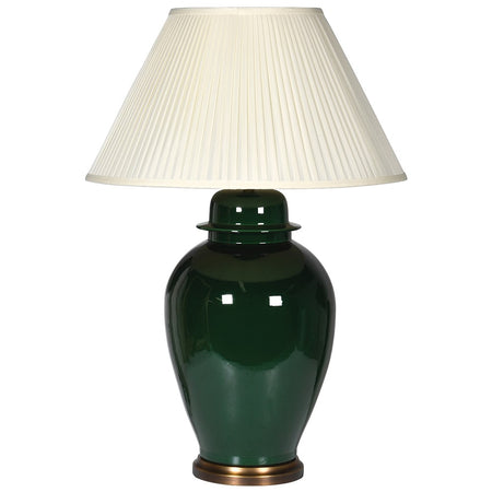 Green Glass lampbase 30 cm