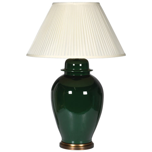 Classic Emerald Green Ceramic Lamp 89 cm