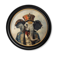 Elegant Elephant Round Print 96 cm