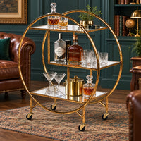 Drinks Trolley Glass Shelves - CLEARANCE