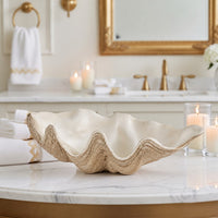 Large Resin Shell Bowl – Decorative Bowl