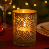 Mercury glass candleholder festive giftware