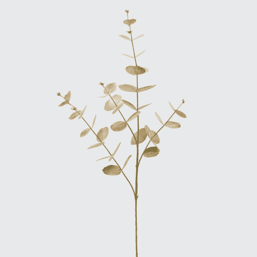 Copper Faux Eucalyptus Stems for Minimalist Decor