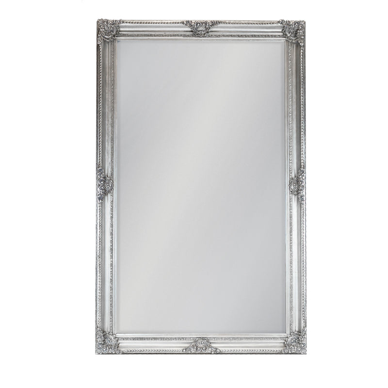 Extra Large Ornate Silver Mirror 240 cm