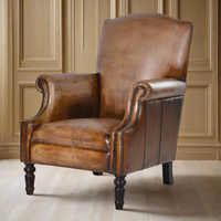Tall Back Leather Chair
