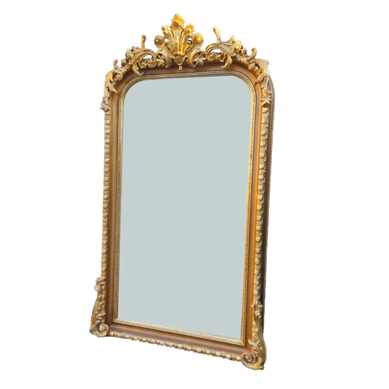 Extra Tall Gilt Ornate Mirror 224 x 116 cm