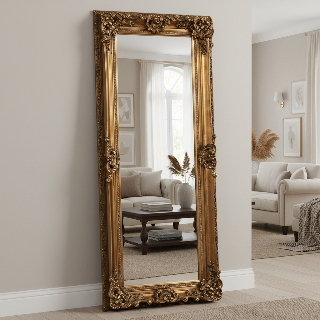 These 'louis' style mirrors are perfect in a period home or lean against a wall in a contemporary bedroom or living room to add a focal point.