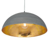 Extra Large Matt Grey Metal Dome Pendant