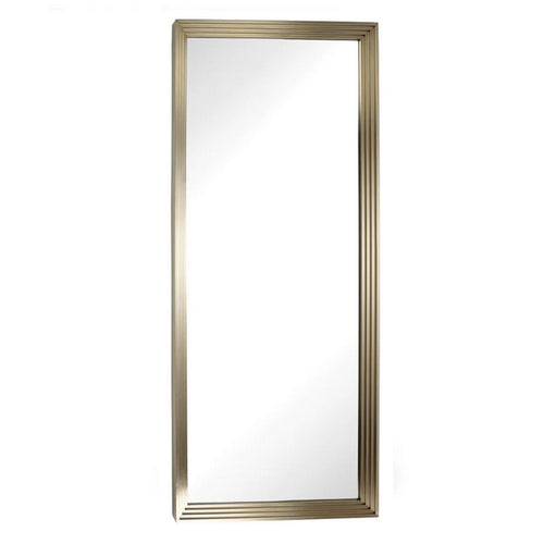 Extra Large Mirror - Stepped Brass -  180 cm