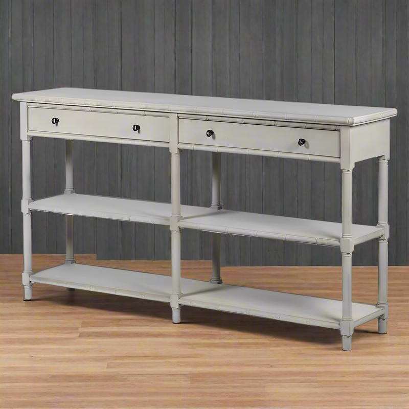 Narrow Painted Console Table D: 35 cm W: 160 cm