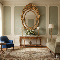 Mega mirror, absolutely huge pier style mirror in gilt, carved and very ornate. A great period looking mirror. Unusual to find an ornate oval mirror in this size, perfect in a period home, the paneled frame adds to the air of grandeur and luxury over an exquisite fireplace or on a bedroom wall this is the height of luxury.