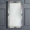 A large classic ornate silver mirror to fill a entire wall and bring light and space into a room.&nbsp; Heavy, decorative famed 'Louis' style mirrors always add an air of grandeur to any home. In a hallway, leant against a bedroom wall or any living space, silver also works very well in a contemporary space.
