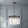 Crystal Prism Chandelier Black 40 cm